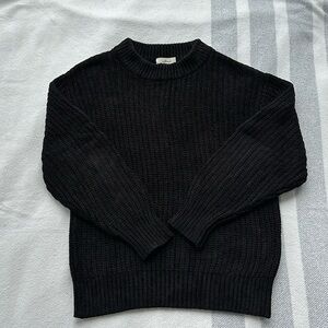 Wilfred black chenille knit sweater, size small